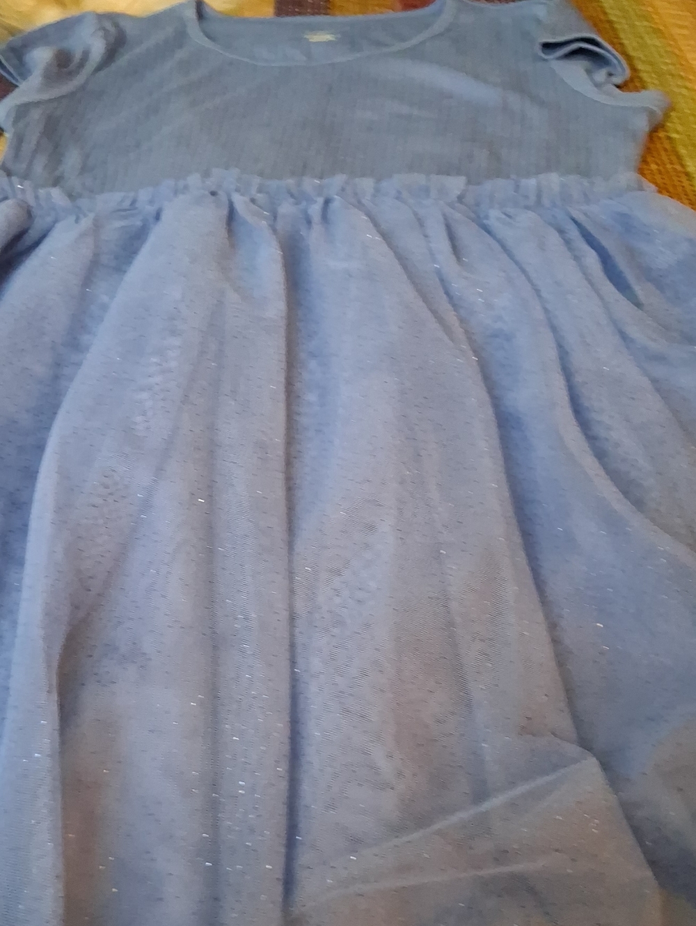 wonder nation Blue Ribbed Beautiful Dress